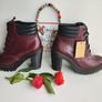 Dr Martens Persephone cherry red chunky heel platform boots UK8 EU42 US10 Image 6