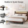 King Size Bed Frame with Ergonomic Storage Headboa Image 2