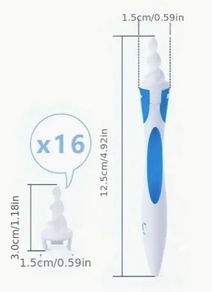 Soft Silicone Spiral Ear Cleaner Set, new.