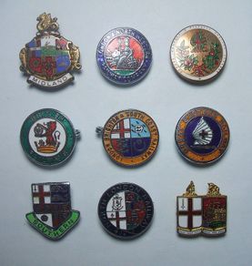 RAILWAY COMPANY (logos & crests) - 9 x quality enamel badges (1960s to early 1980s). Lot B