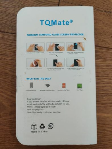 Samsung A70 Screen Protector: New TQmate 2Pack, Tempered glass with 9H Hardness, Scratch resistant,  Round Edge