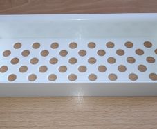 IKEA white plastic bathroom wall shelf