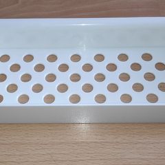 IKEA white plastic bathroom wall shelf