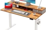 Electric Adjustable Height Desk, with 2 Fabric Drawers, 100x60cm