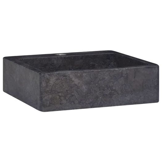 Sink Black 40x40x12 cm Marble