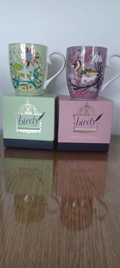 Birdy Tipperary Crystal China  mugs