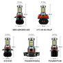 2x H8 H10 9145 H11 Led HB4 9006 HB3 9005 Fog Lights Bulb 3030SMD 6000K Car Driving Running Lamp H16 PSX24W PSX26W P13W LED Light Image 2