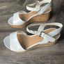 White Wedge Sandals Image 2