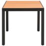 Garden Table Brown 80x80x74 cm Aluminium and WPC Image 3