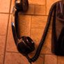 Vintage Black Bakelite Rotary Dial Telephone Image 3