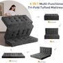 Folding single Mattress Chenille Fabric 15cm Tri-Fold Floor Image 4