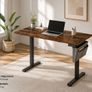 Electric Height Adjustable Standing Desk 140 cm Sit Stand Office Desk Home Office Computer Workstation Image 6