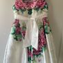 Monsoon satin white ladybird and butterfly dress age 6 Image 2