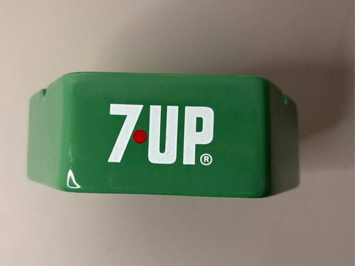Rare Vintage Wade England 7 Up Ashtray Hexagon - Seven Up Memorabilia Porcelain
