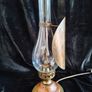 vintage oil style lamp with working bulb Image 3