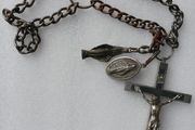 Antique Nun's Crucifix and Devotional Medals