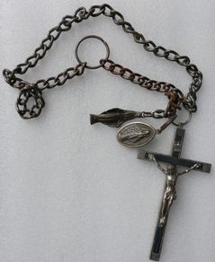 Antique Nun's Crucifix and Devotional Medals