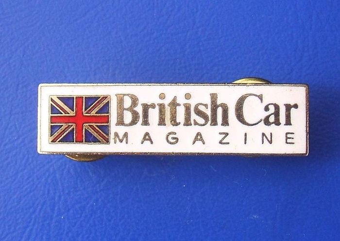 BRITISH CAR MAGAZINE (published 1985 to 2003) - promotional enamel badge (c.1986)