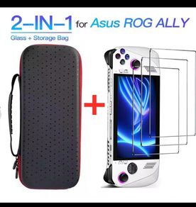 Hard Case + 3 Screen Protectors - Asus Rog Ally