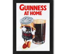 Guinness At Home - 5 x 7" Framed Print