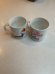 Daschund mugs x 2