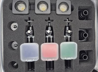SMALL RIG Mini LED Cube Photography Lights Set of 3 (Perfect for Action Figure Photography)
