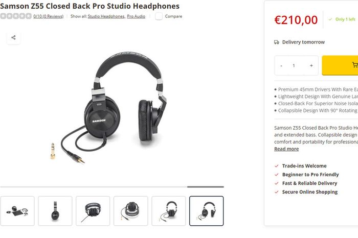 Samson Z55 Professional Reference Headphones