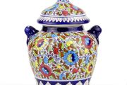 Handmade and Hand Painted Large Ceramic Jar with Lid, Chinese Style Jar | Warehouse Clearance | Massive Discount | Bargain prices
