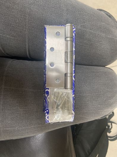 internal door hinges (satin stainless steel)