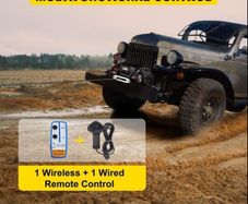 Electric Winch 13500 LBS/ 6123KG 12V 27M/92FT Synthetic Tow Rope