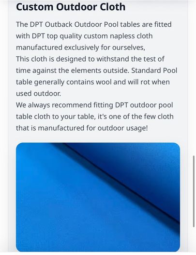 7ft UK manufactured Outdoor Slate Pool Table