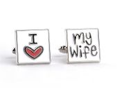 I Love My Wife French Shirt Cuff Links free postage