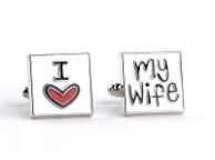 main image for ad I Love My Wife French Shirt Cuff Links free postage