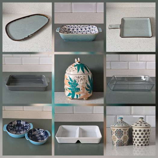 Ceramic, Porcelain & Glass Bakeware, Oven Dishes, Serving Plates & Jars