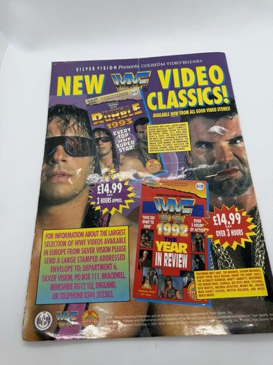 Wwe WWF European spring Tour 1993 Official souvenir Programme