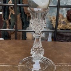 Druzy Agate Sphere Glass Cut Candle Stick Holder Display Decor Alter