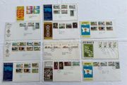 11 Pre decimal Channel Islands First Day Cover Stamps