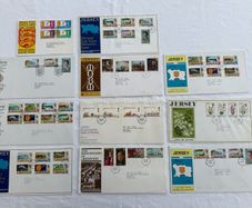11 Pre decimal Channel Islands First Day Cover Stamps