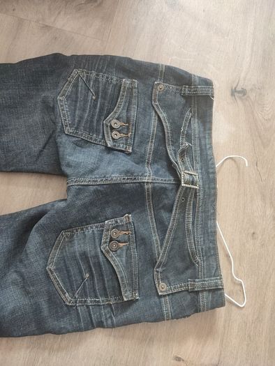 Vintage dark navy low slung jeans