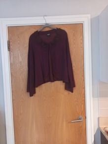 Per Una  Special Plum Hip Length Cardigan.  S.20.