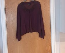 Per Una  Special Plum Hip Length Cardigan.  S.20.