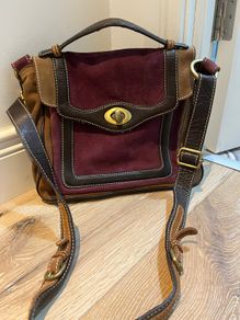 Zara suede handbag