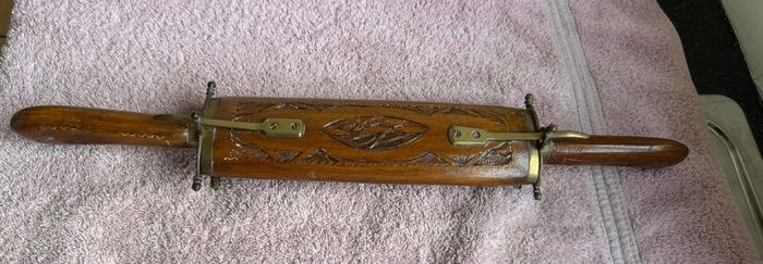 Antique Indian Hardwood Carving Set