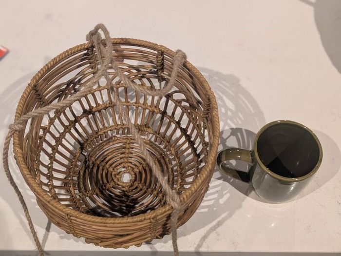 Rattan planter/ basket