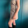 Vero Moda grey faux leather mini dress. Size XS Image 8