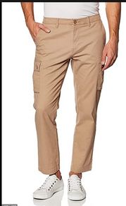 Amazon Essentials Mens Straight Cargo Pants Beige Size 38W 29L
