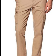 Amazon Essentials Mens Straight Cargo Pants Beige Size 38W 29L