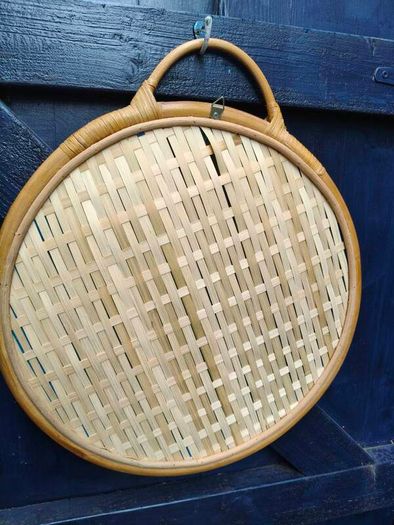 Rattan/Bamboo Round Mirror