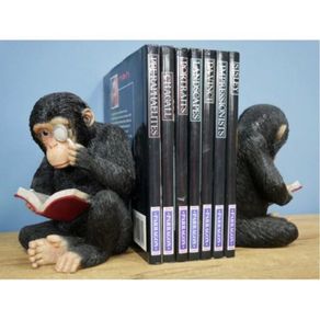 Book ends Monkeys Black