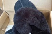 Leather slippers